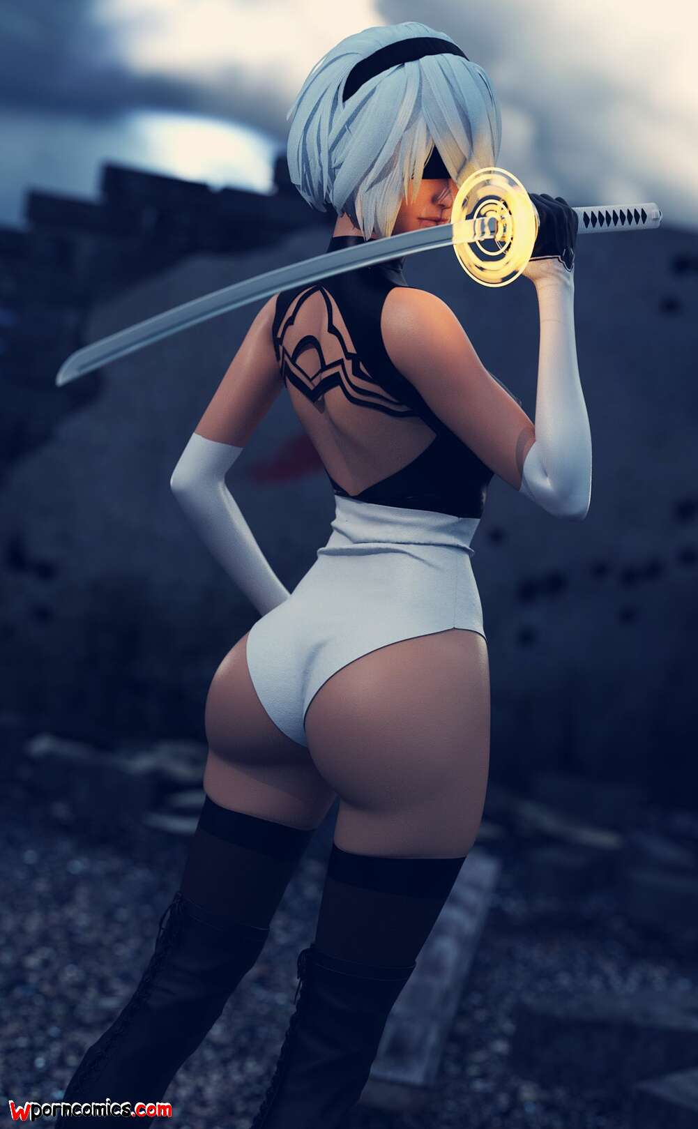 Porn comic 2B. Forged3DX