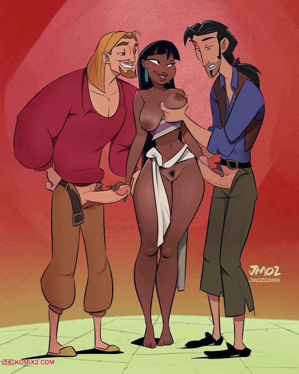 Porn comic 3some to El dorado. the road to el dorado. jmoz