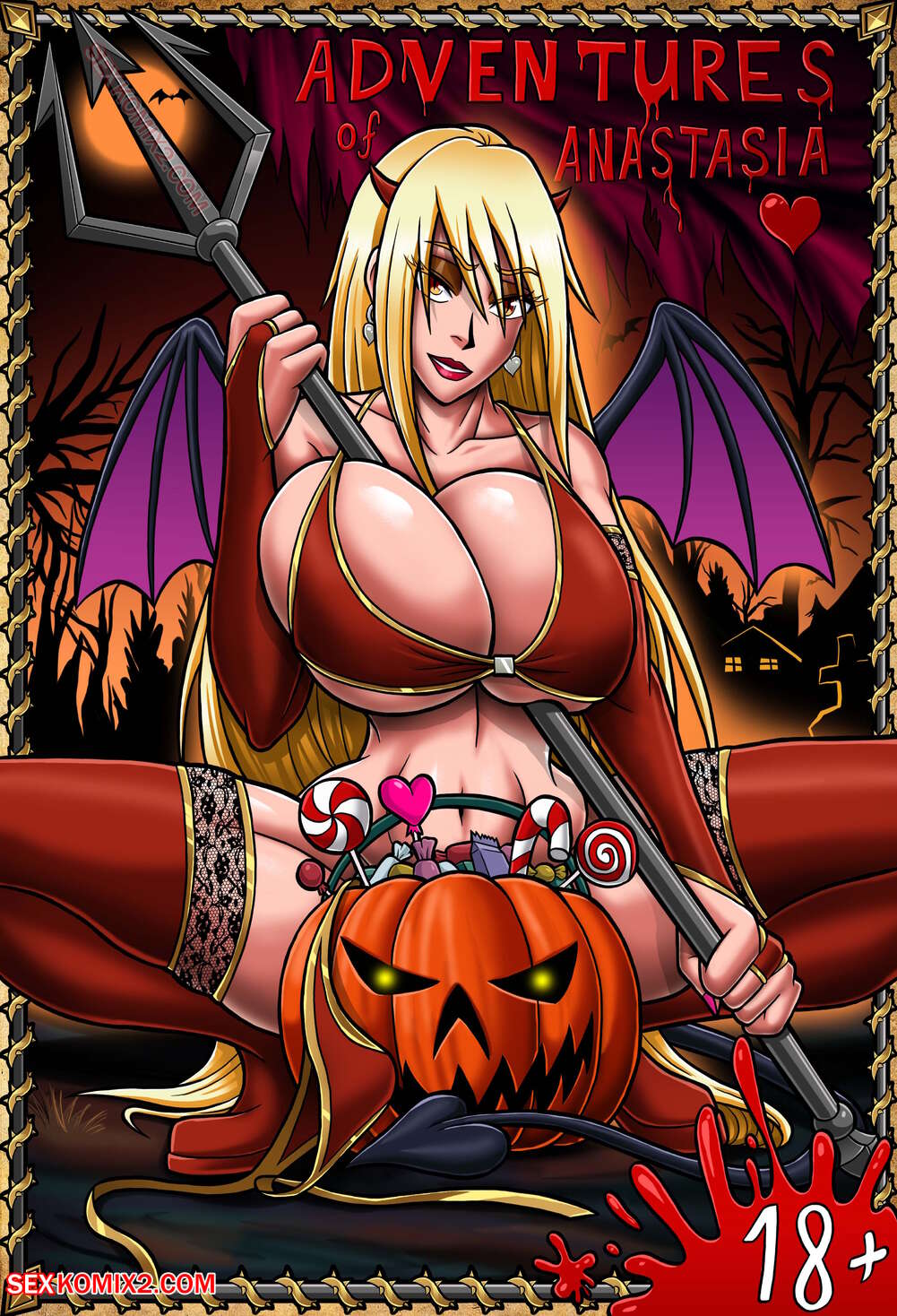 Porn comic Adventures of Anastasia. Halloween. by sexkomix2.com
