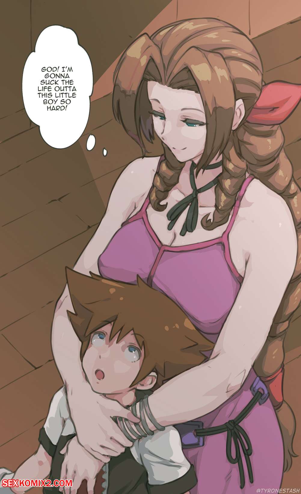 Porn comic Aerith and Sora. Tyrone