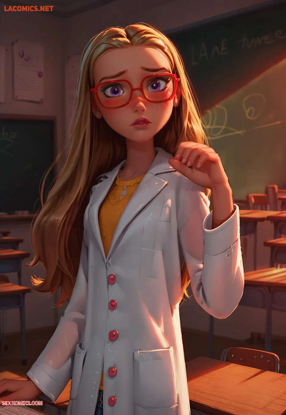 Porn comic After Class with Professor Lemon. LowFireStudios