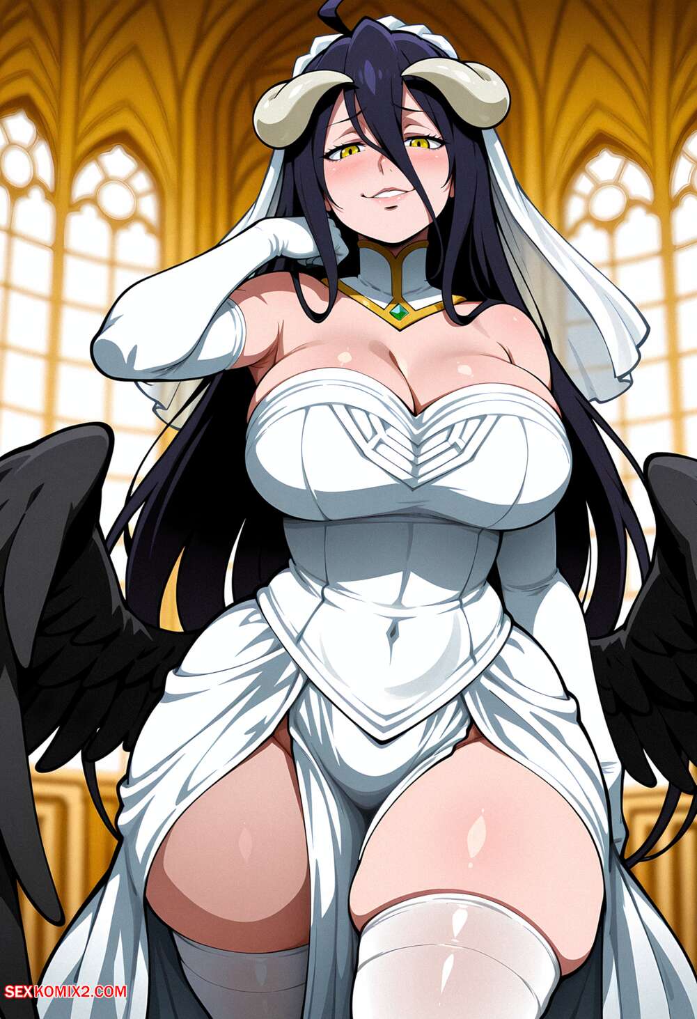 Porn comic Albedo. Floxin