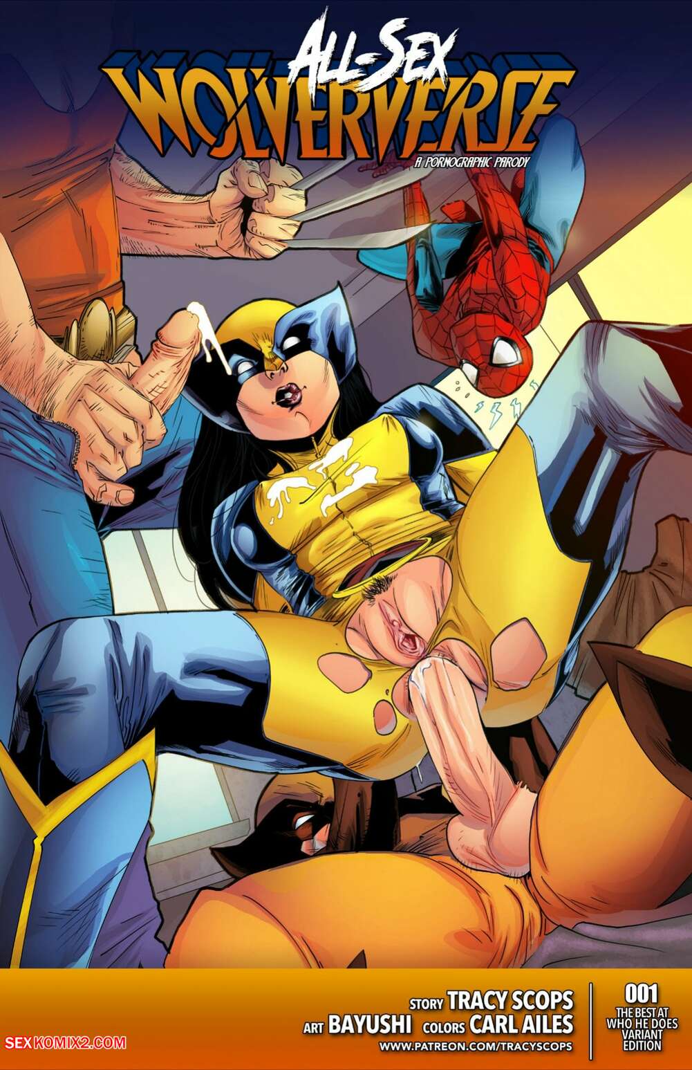 Porn comic All Sex Wolverine. X Men. Tracy Scops.