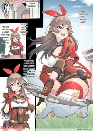 Porn comic Amber. Zoku Genshin Impact