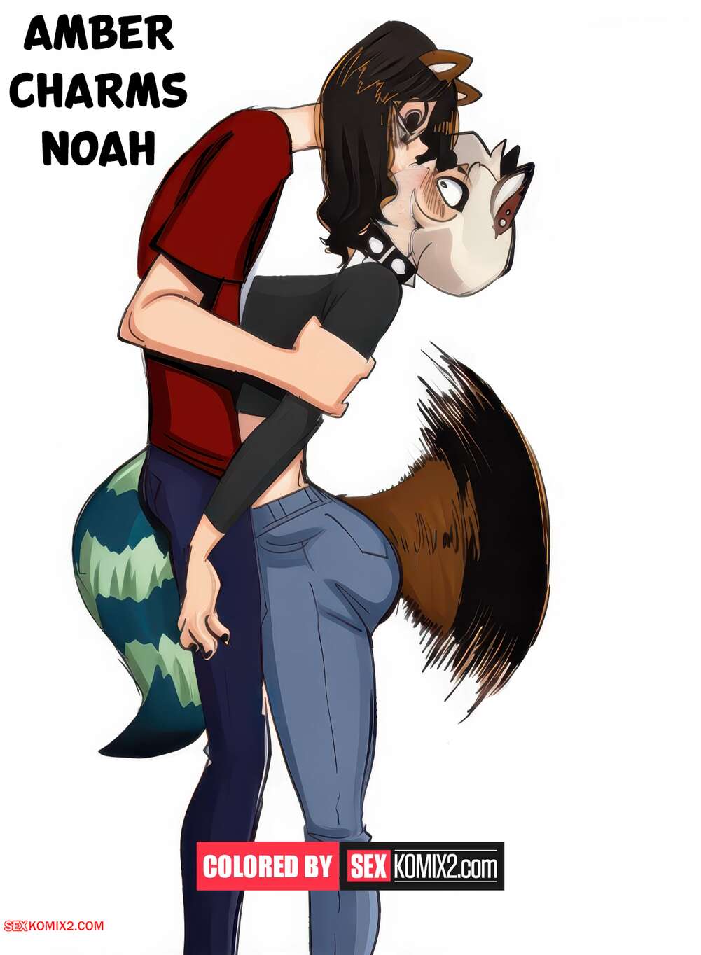 Porn comic Amber Charms Noah. Colored. PeculiArt.