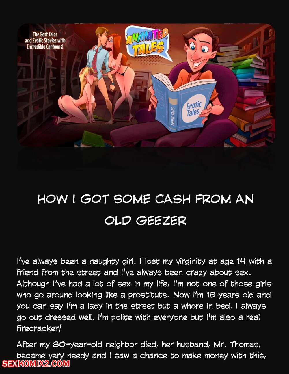 Porn comic Animated Tales. WC TF. HOW I GOT SOME CASH FROM AN OLD MAN