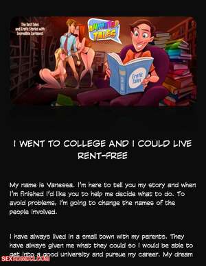 Porn comic Animated Tales. WC TF. I WENT TO COLLEGE AND I COULD LIVE RENTFREE