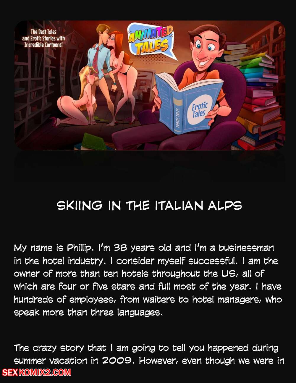 Porn comic Animated Tales. WC TF. SKIING IN THE ITALIAN ALPS