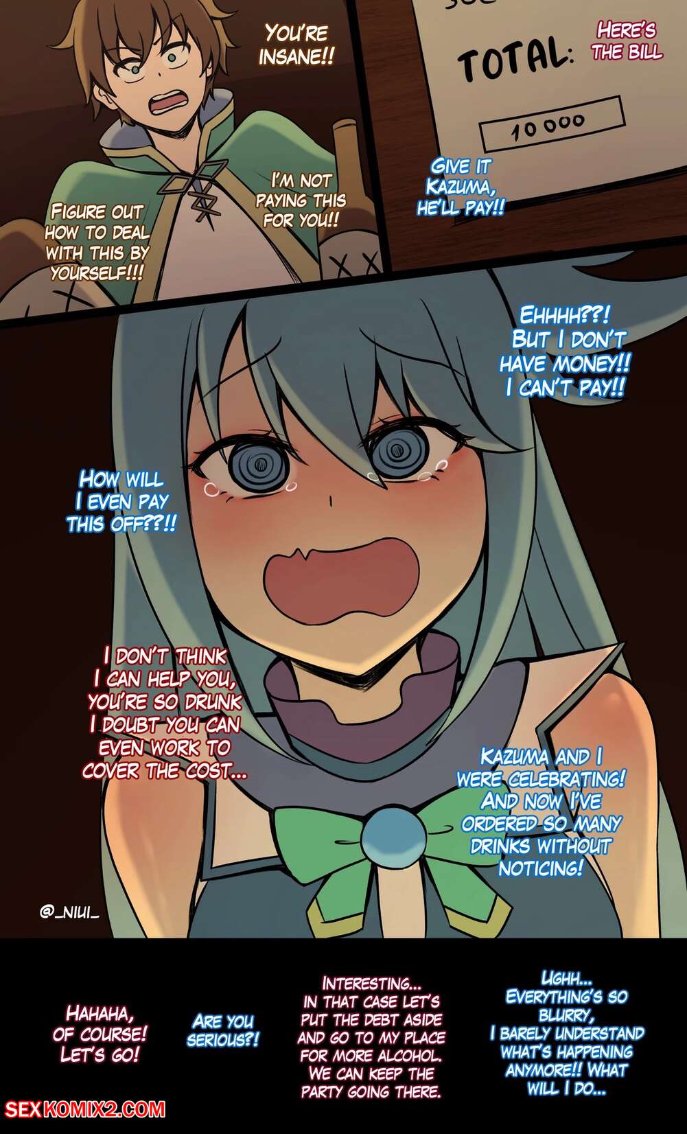 Porn comic Aqua. Niui