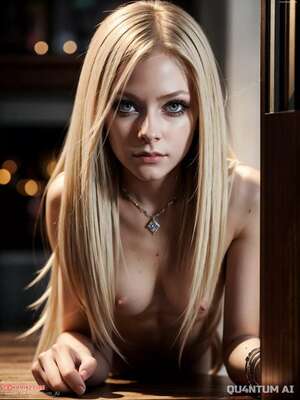 Porn comic Avril Lavigne. Lingerie Sportswear. QuantumAI