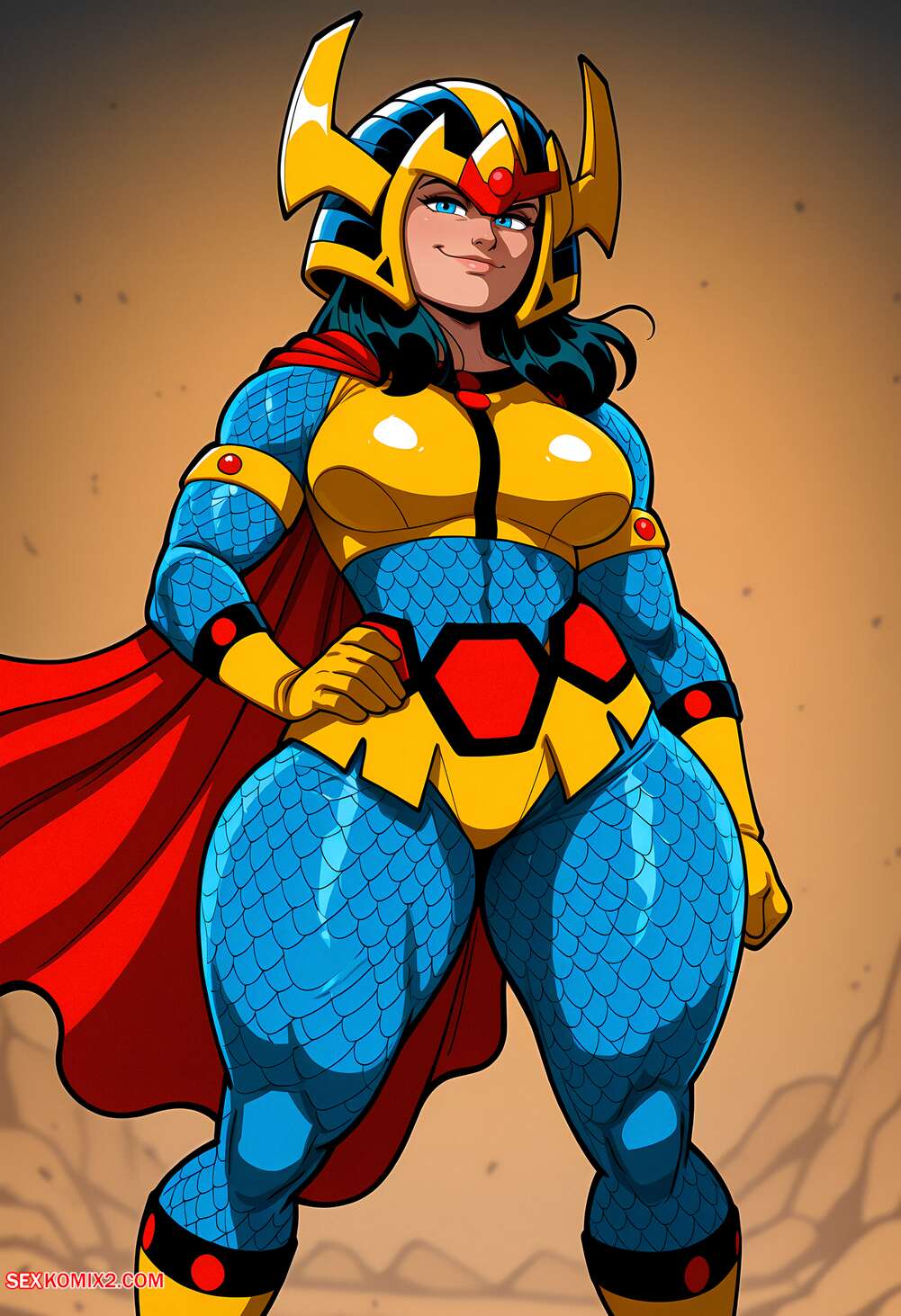 Porn comic Big Barda. Floxin