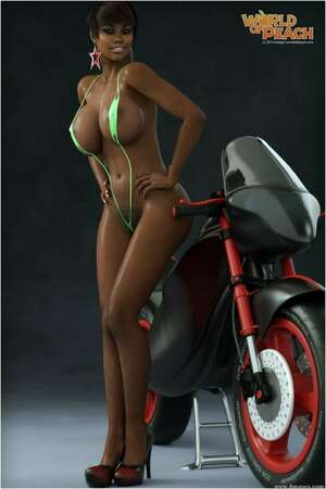 Porn comic Black woman and motorcycle.