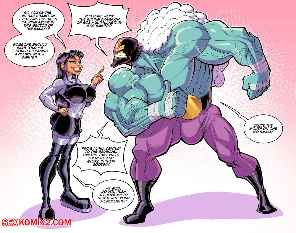 Porn comic Blackfire Versus Rasslor. Teen Titans. Fontez.