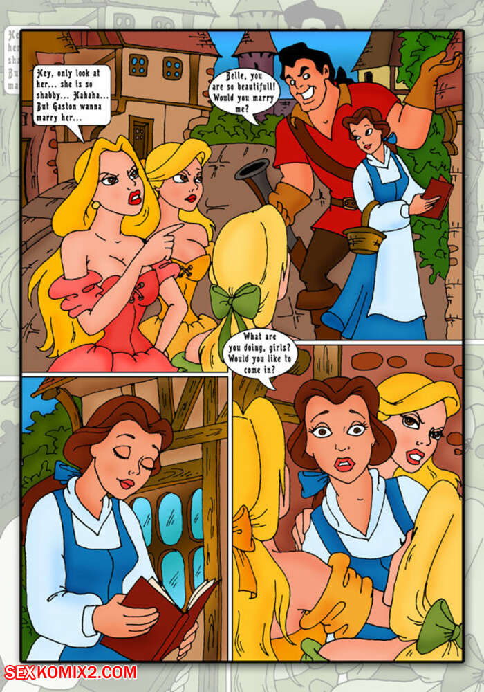 Porn comic Blondy triplet. Beauty and the Beast.