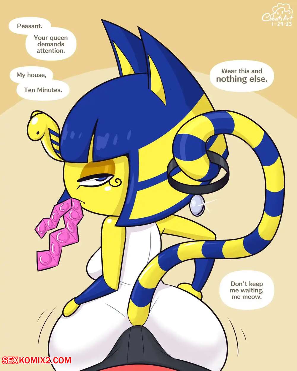 Porn comic Confessing to Ankha. Cobatsart