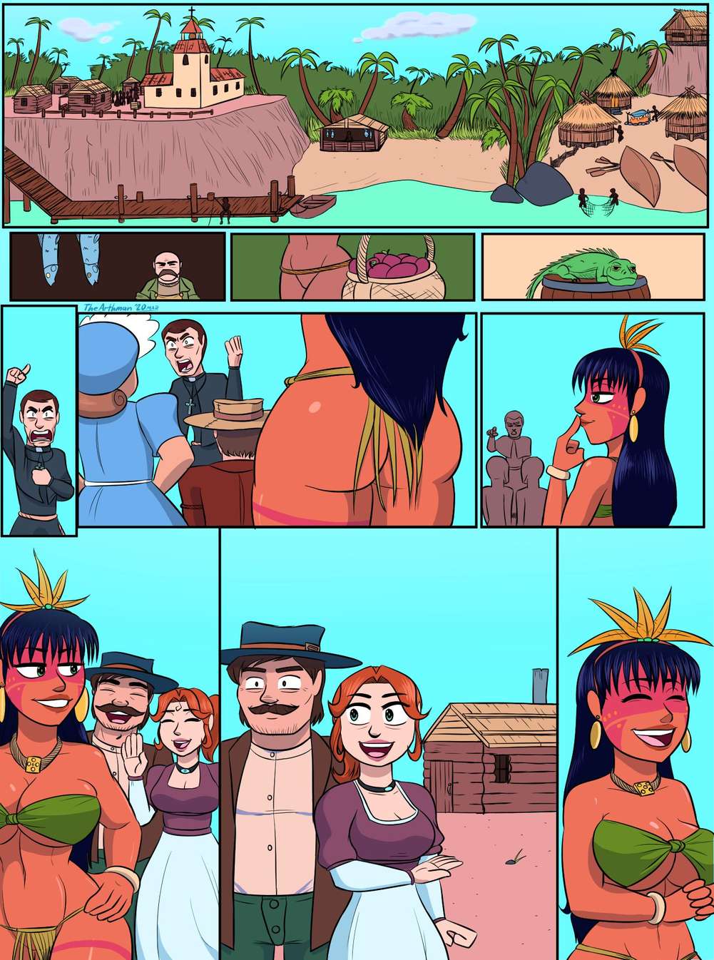 The island adult porn comic