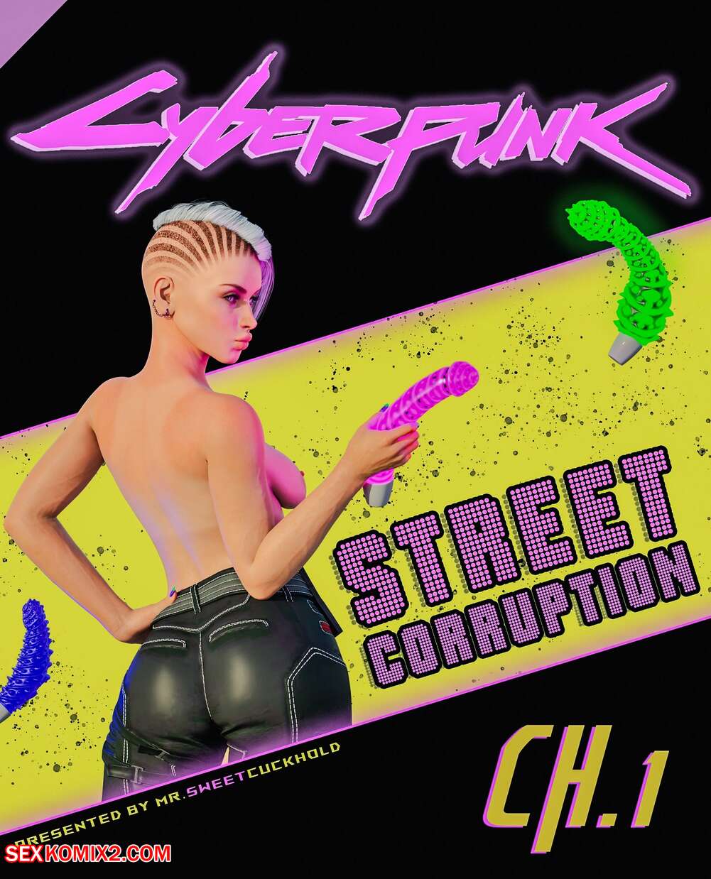 Porn comic CYBERPUNK. Mr.SweetCuckhold.
