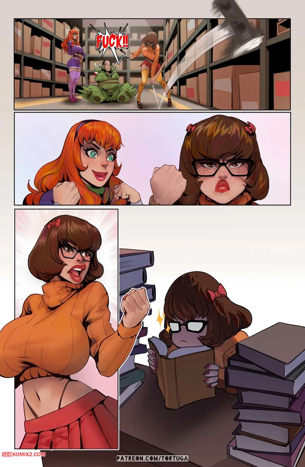 Porn comic Daphne, Velma And The Minotaur. Tortuga