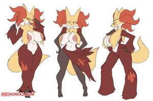 Porn comic Delphox. pokemon. lightsource