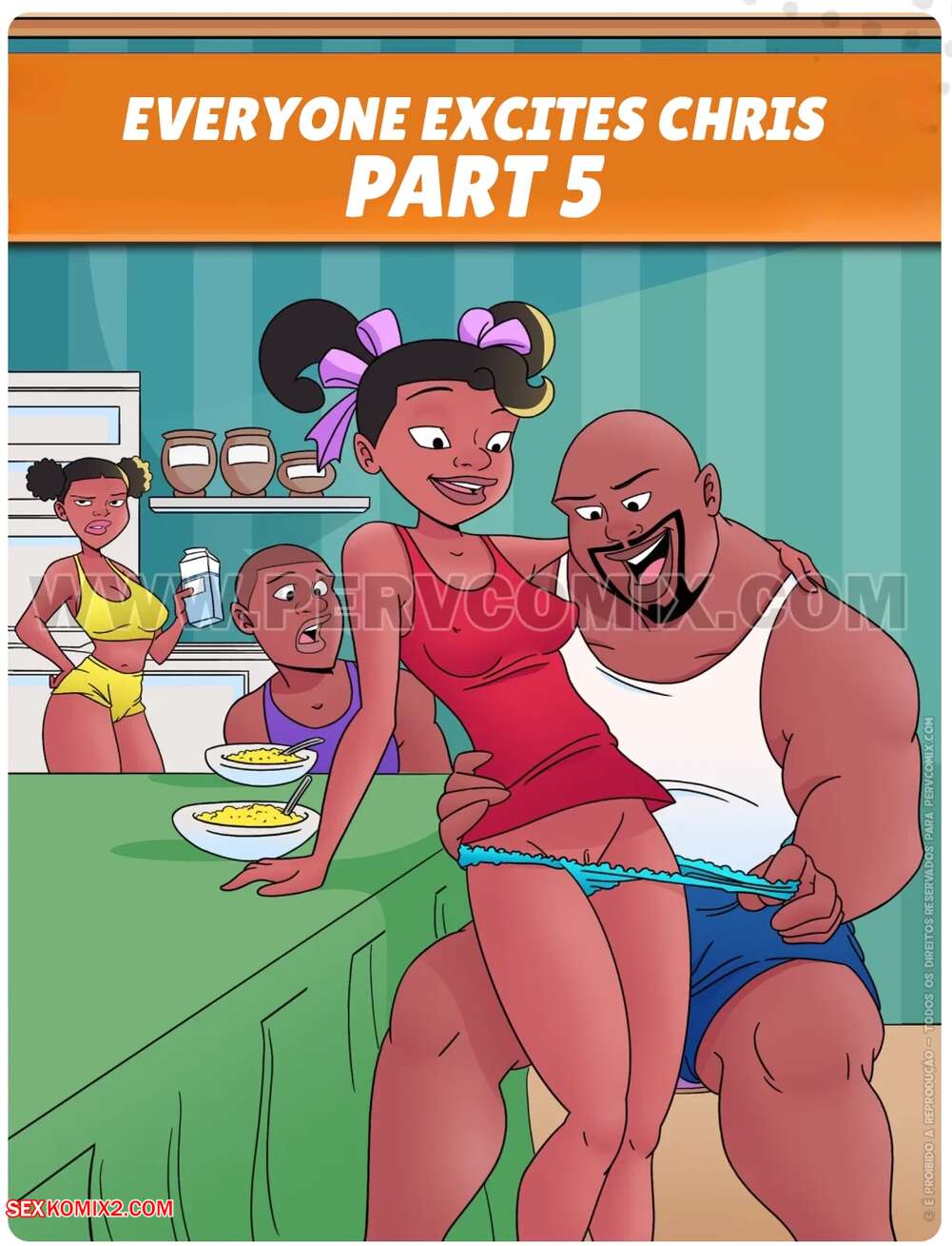 Porn comic Everyone excites Chris. Chapter 5. Todo mundo excita o Chris. PervComix