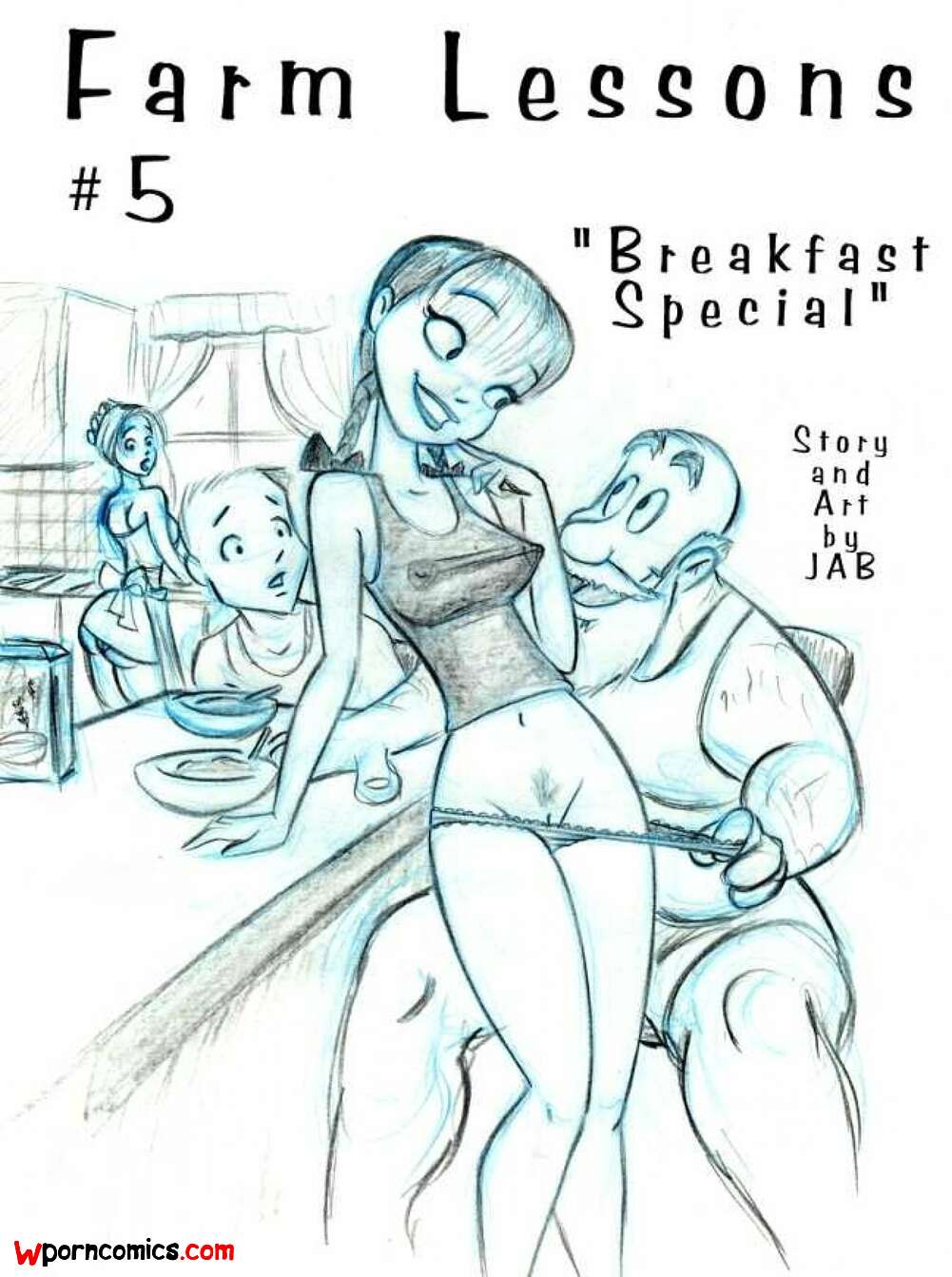 Porn comic Farm Lessons. Breakfast Special. Chapter 5. JABComix.