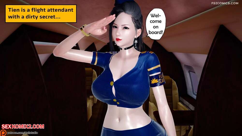 Porn comic Final Flight. DollStudio