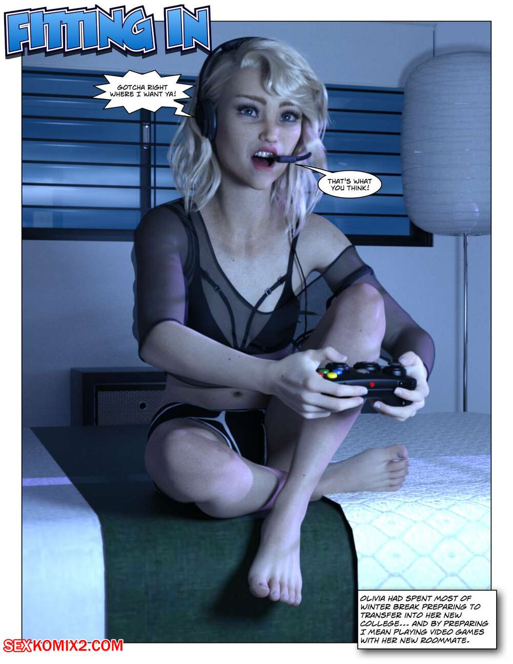 Porn comic Fitting In. Bacchus Comics.