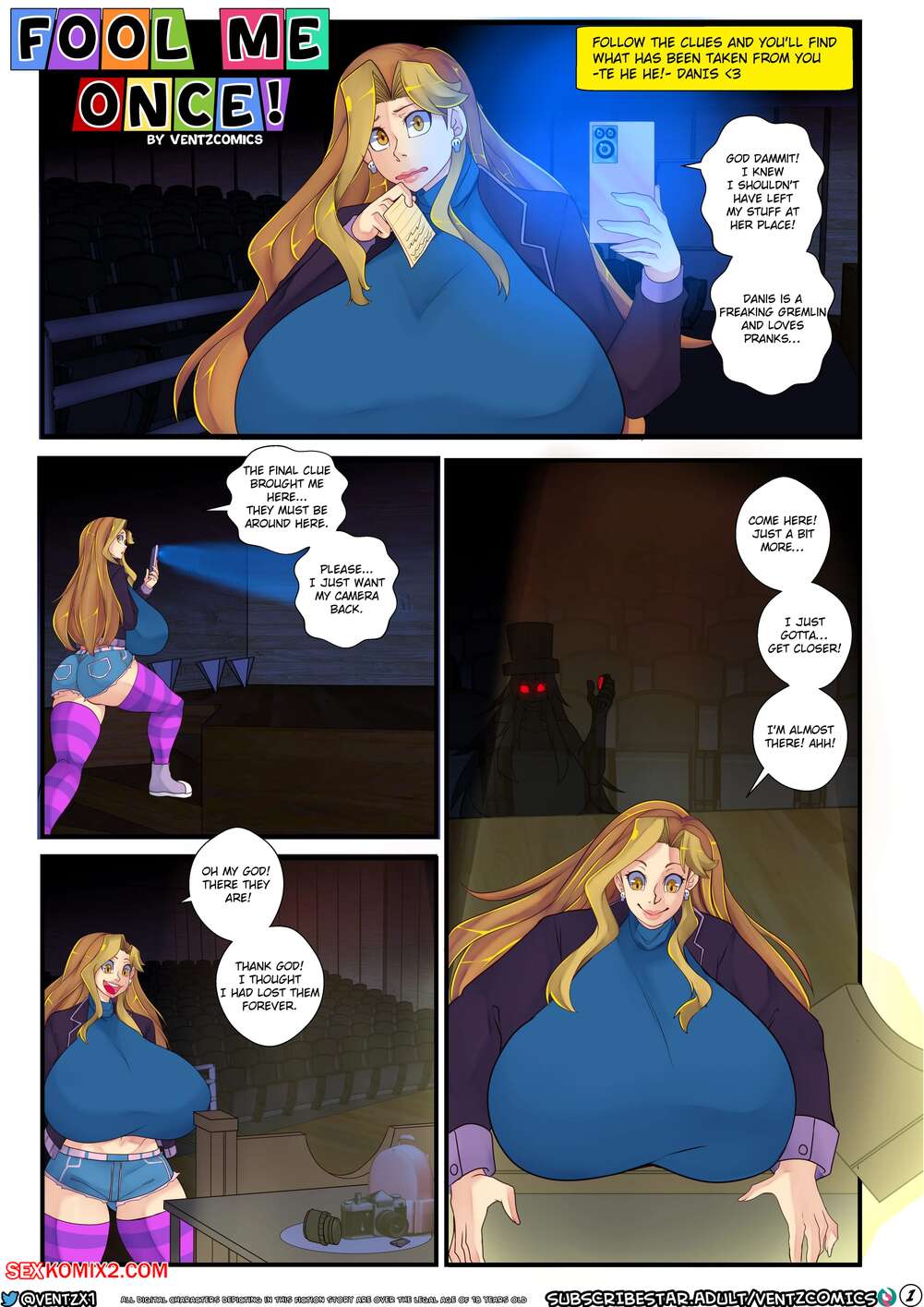 Porn comic Fool Me Once. Ventz Comics.
