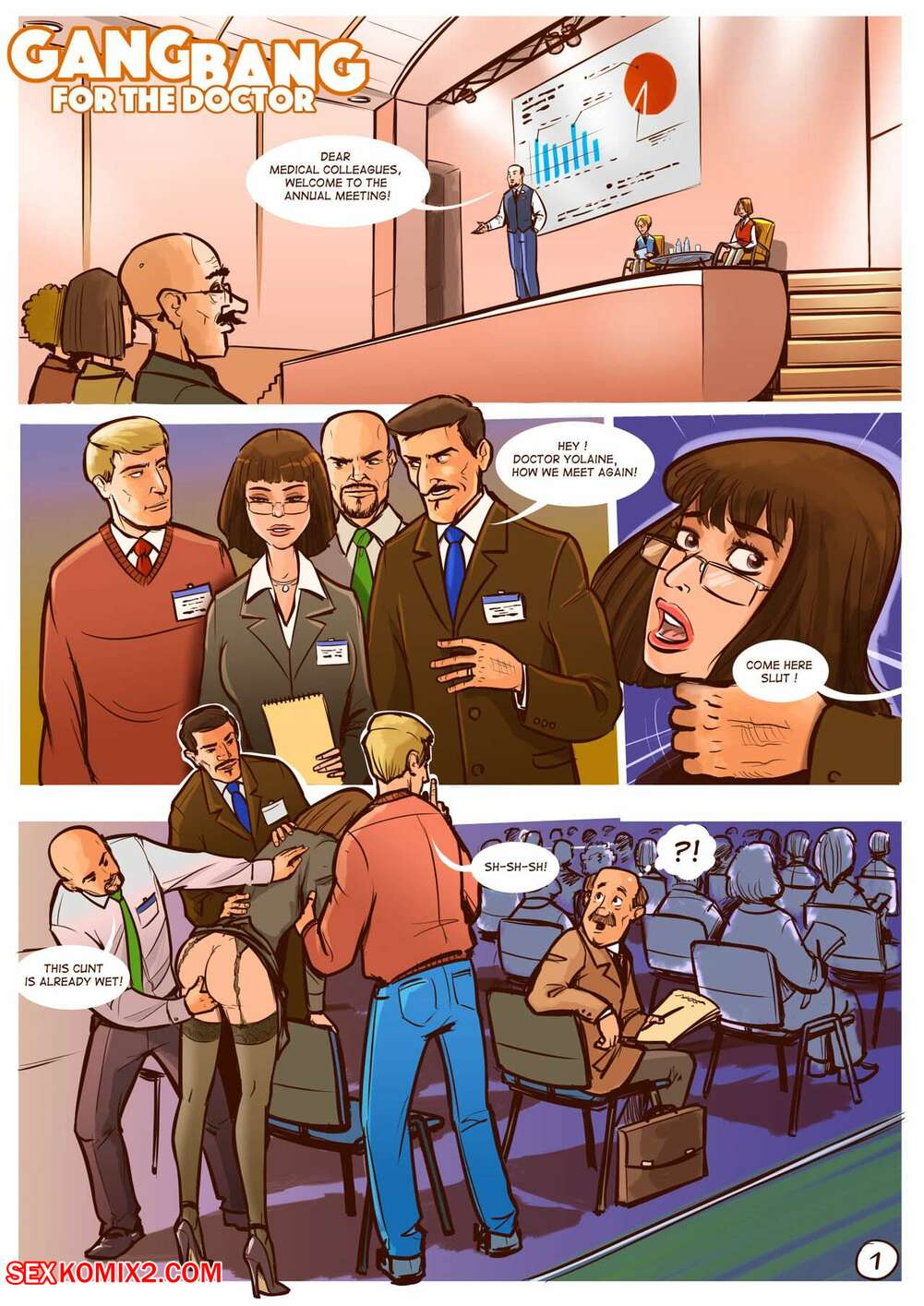 Porn comic Gangbang for the pretty doctor. Disarten