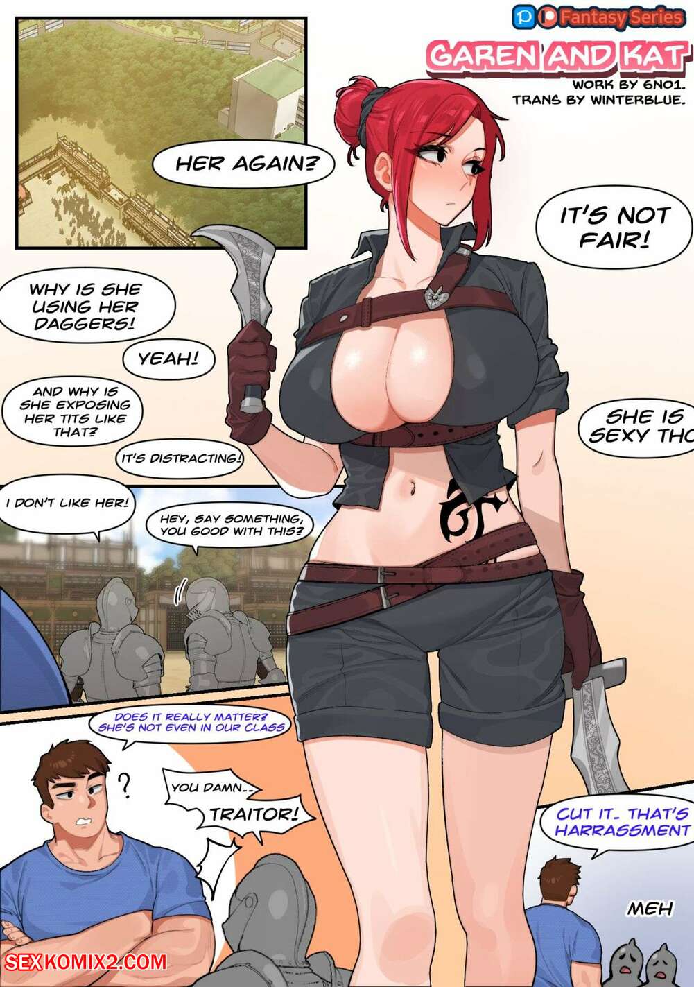 Porn comic Garen and Kat. League Of Legends. 6No1