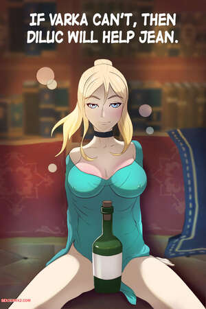 Porn comic Genie. Part 2. Diluc saves Varka from Genie. AliceDA for sexkomix2.com