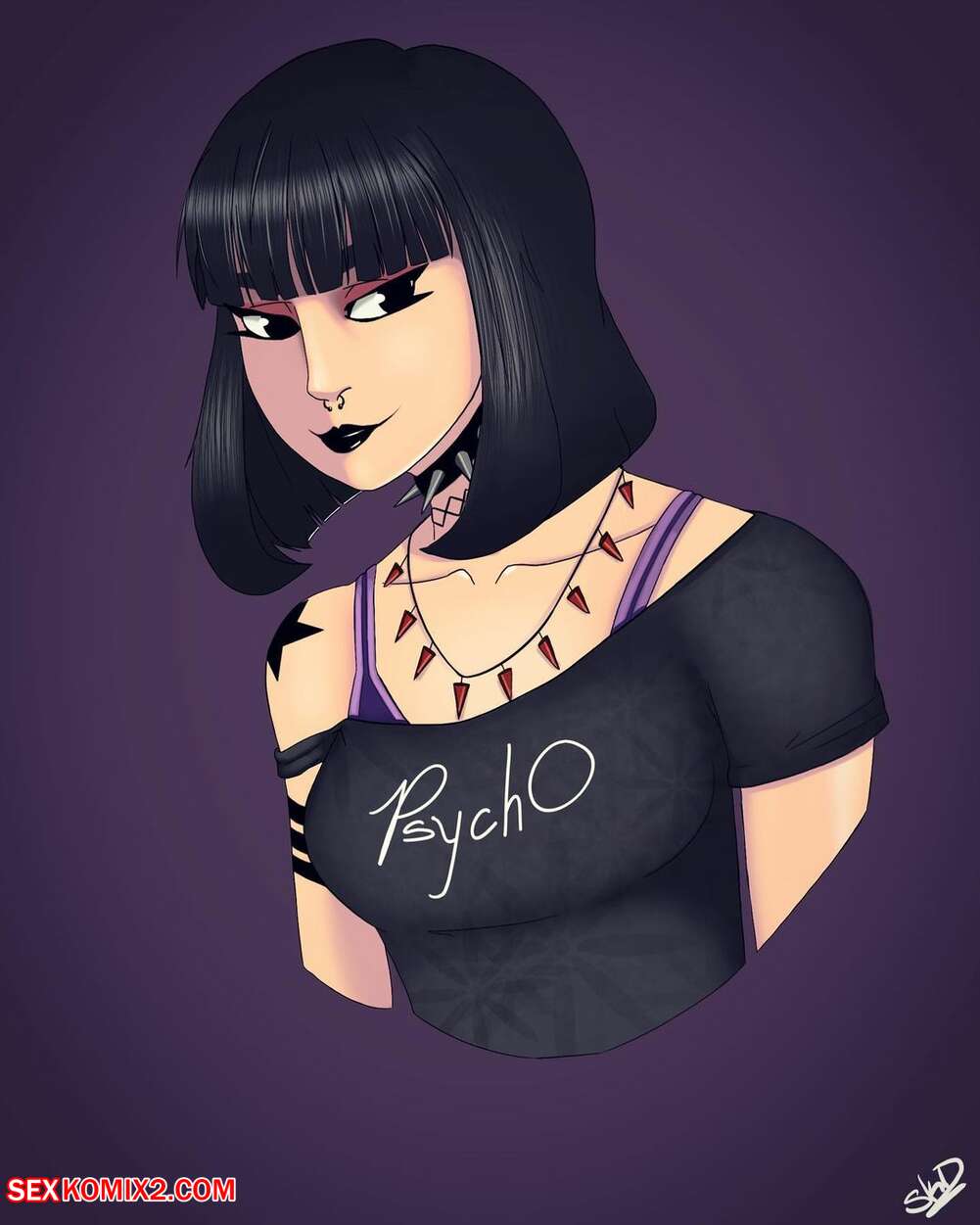 Porn comic Goth Girl Evelynn. StormKingDavid