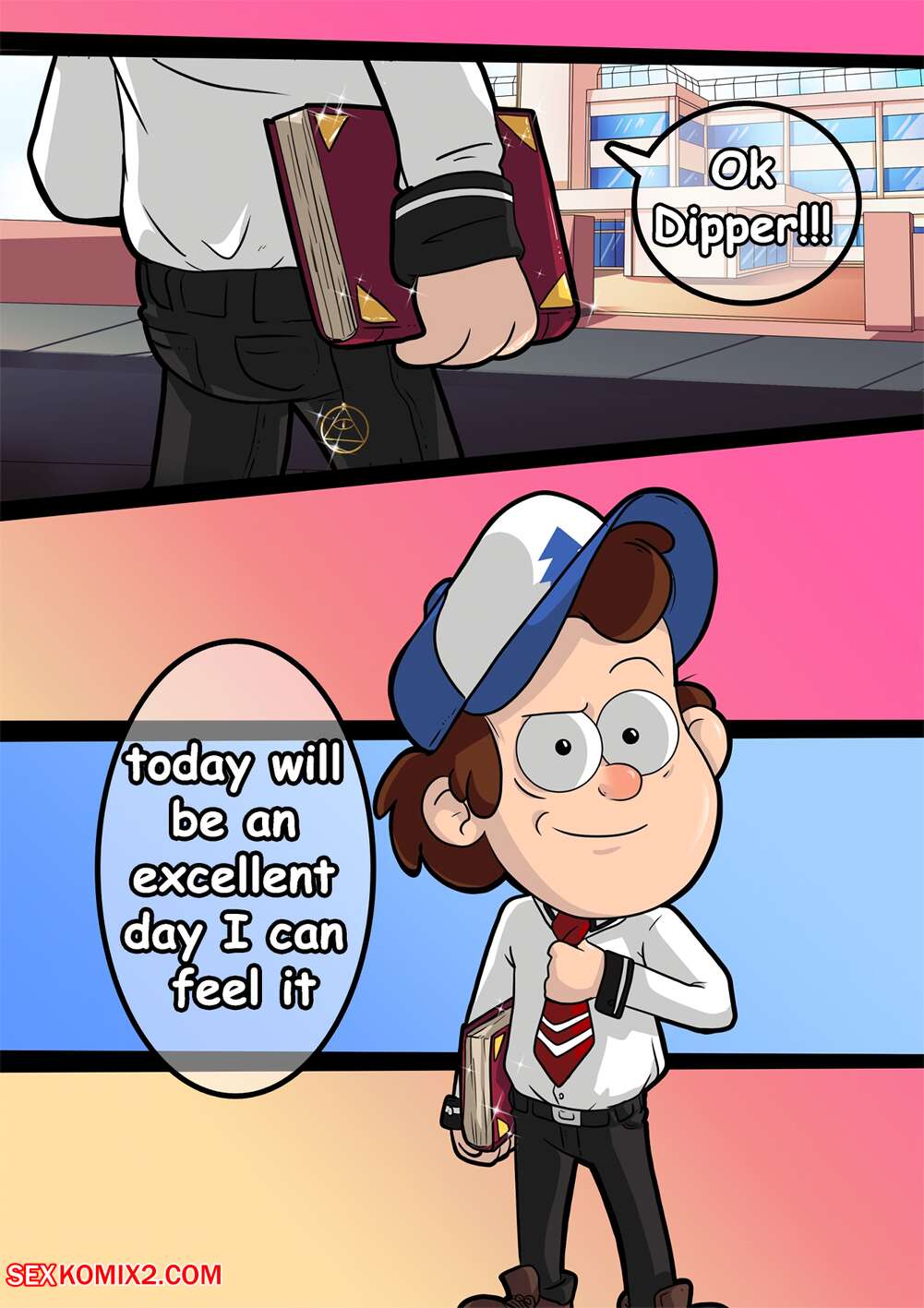 Porn comic Gravity Falls and Bible Black. Indecente