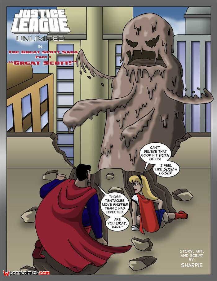 Porn comic Great Scott Saga. Special Edition. Justice League. Sharpie.