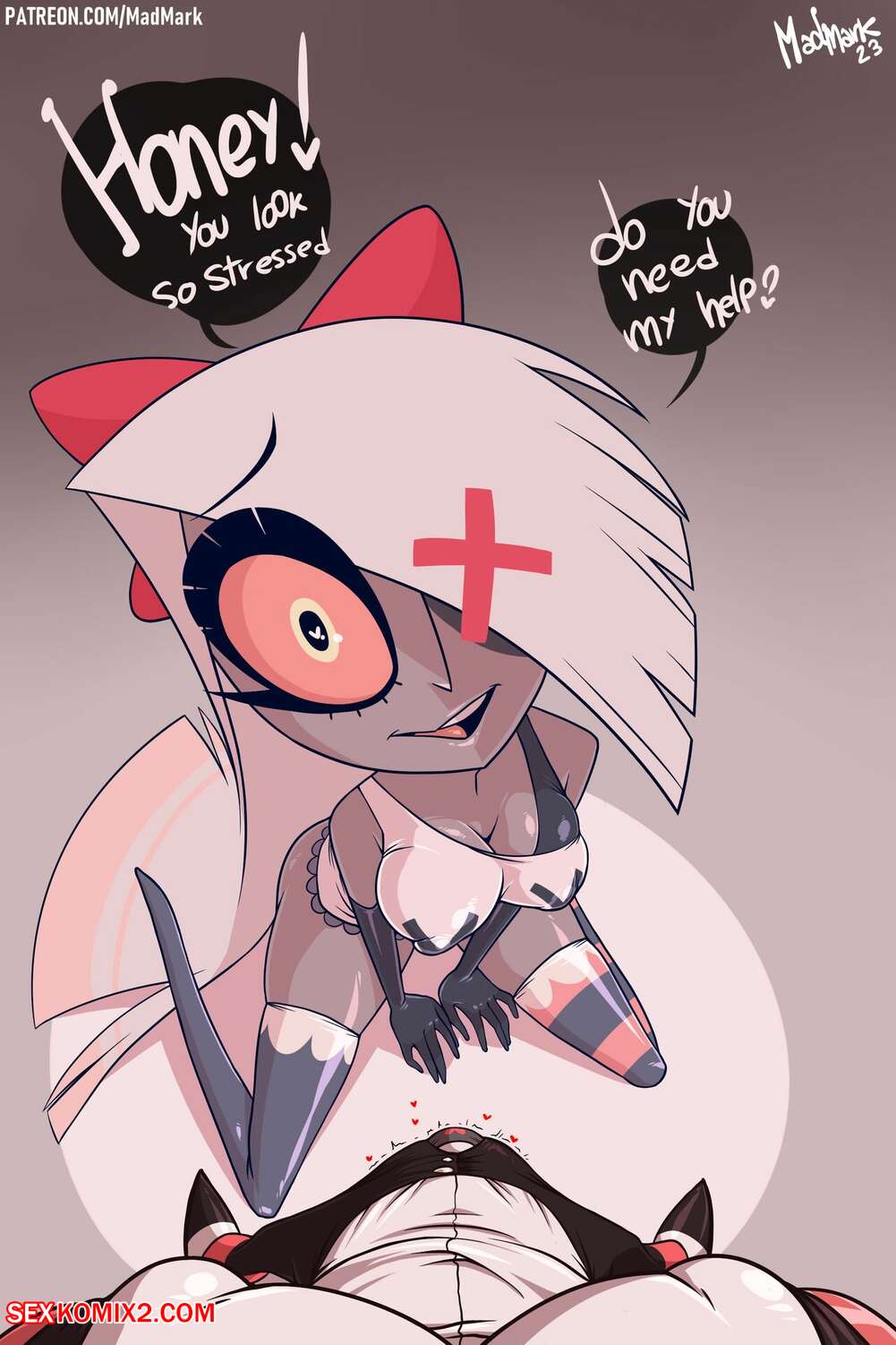 Porn comic Hazbin Hotel. MadMark
