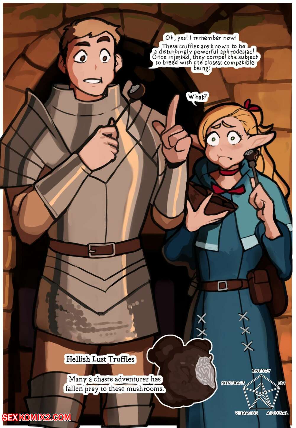 Porn comic Hellish Lust Truffles. Dungeon Meshi. DoleCat