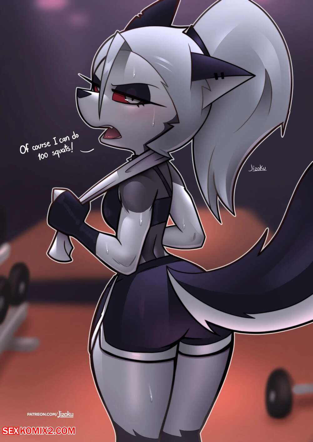 Porn comic Helluva Boss. Jizoku