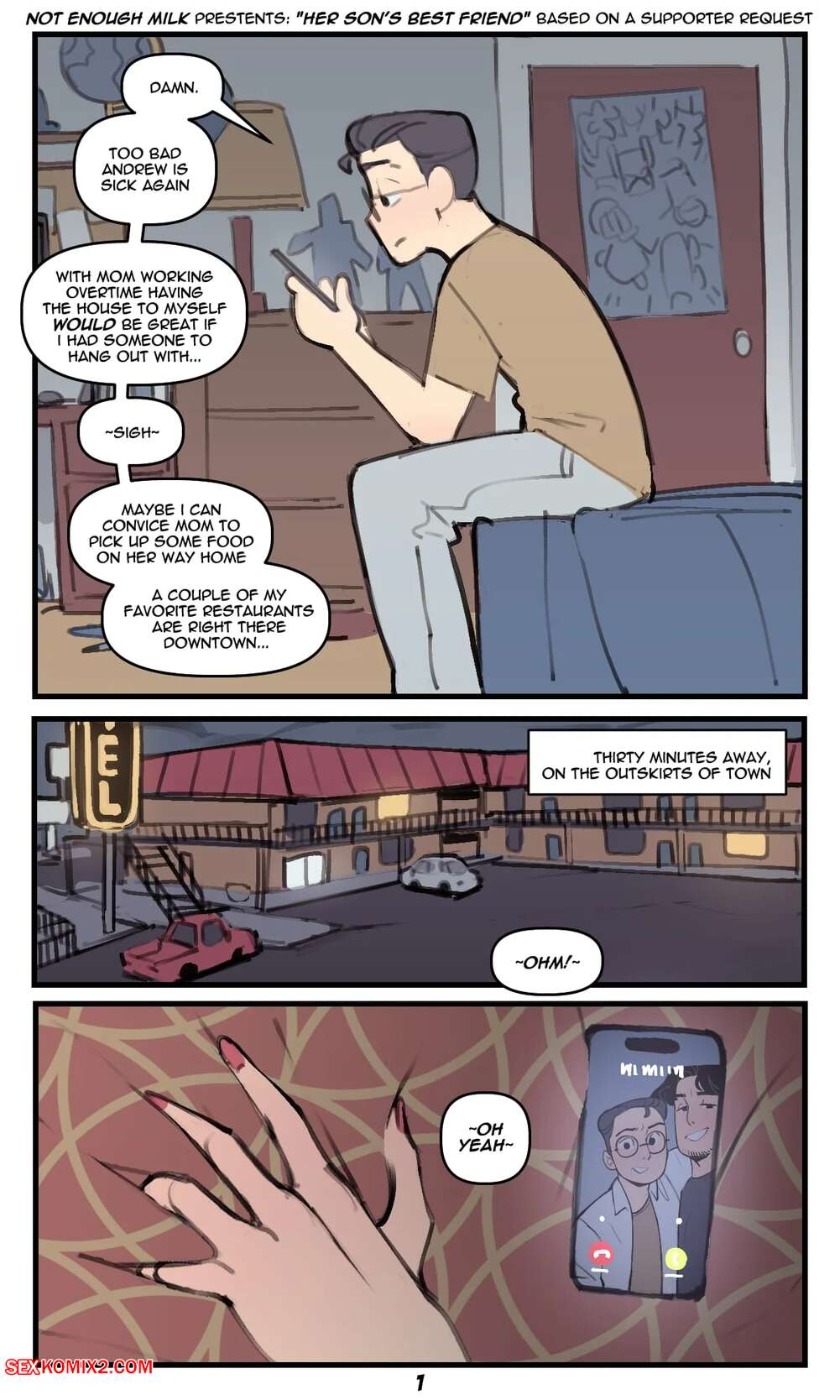 Porn comic Her Sons Best Friend. NotEnoughMilk.