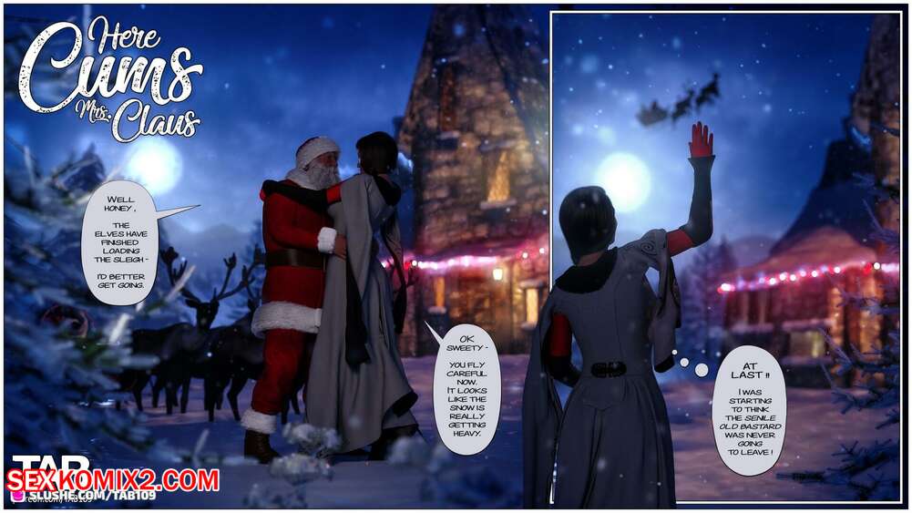 Porn comic Here Cums Mrs Claus. Tab109