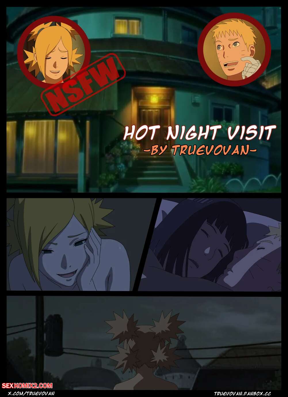 Porn comic Hot Night Visit. Truevovan