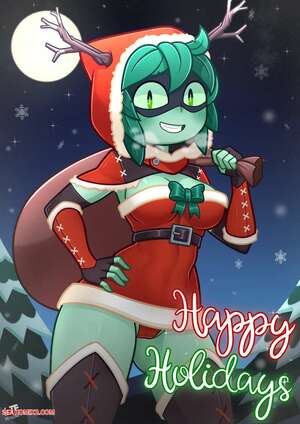 Porn comic Huntress Wizard christmas present. Adventure Time. Lezaki.