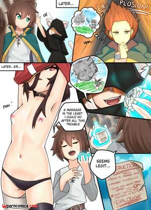 Porn comic I just wanted to become an explosion mage but ended up possessing Megumin