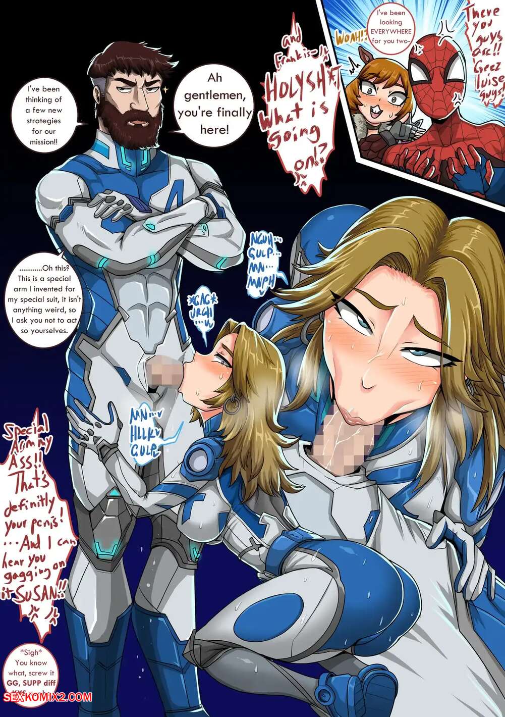 Porn comic Invisible Woman Doodles. Juna Juna Juice