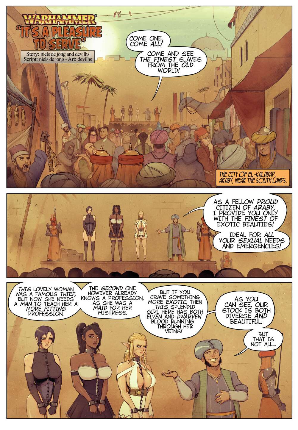 Porn comic It s A Pleasure To Serve. Warhammer.