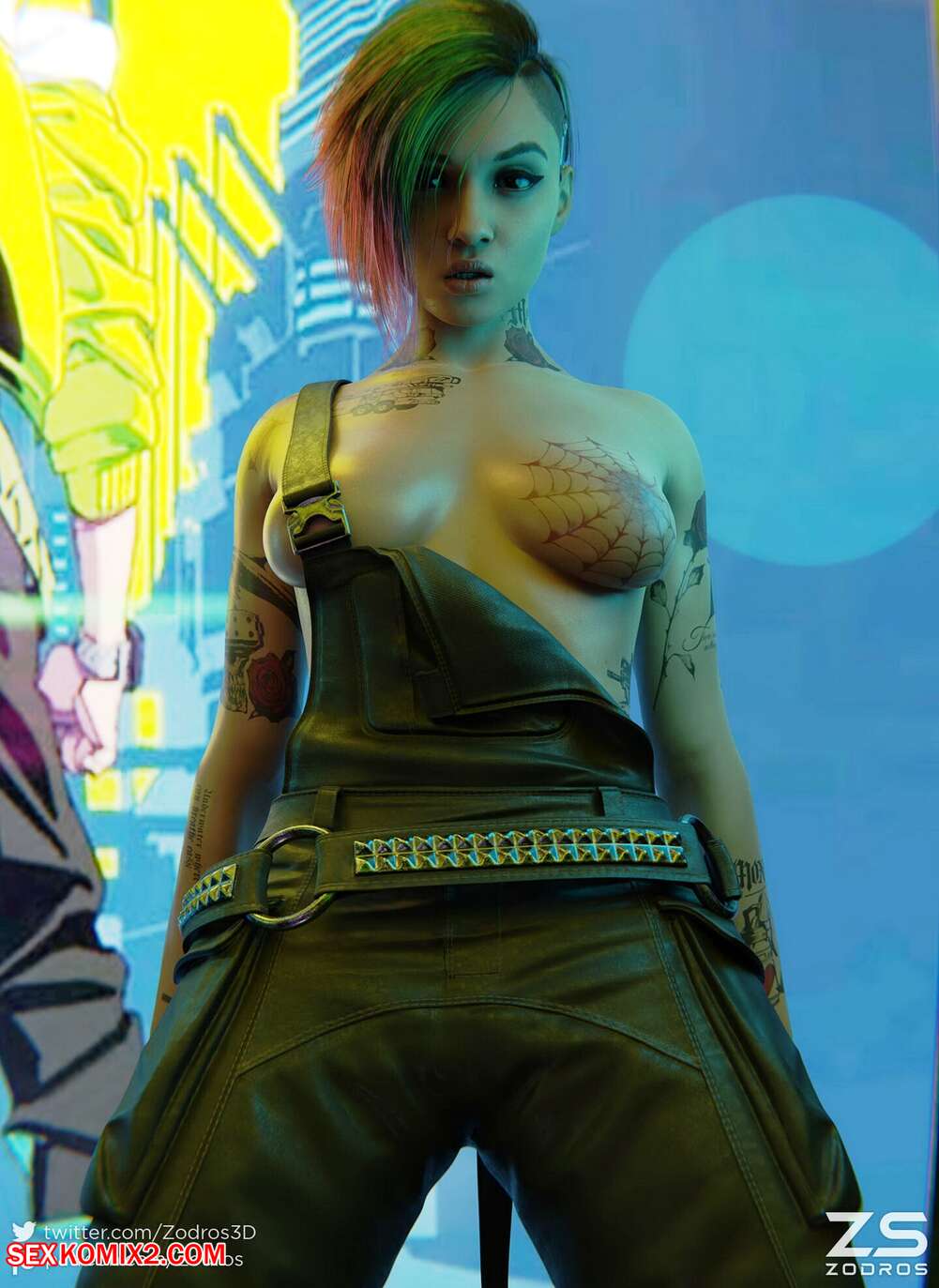 Porn comic Judy in the bathroom. Zodros.