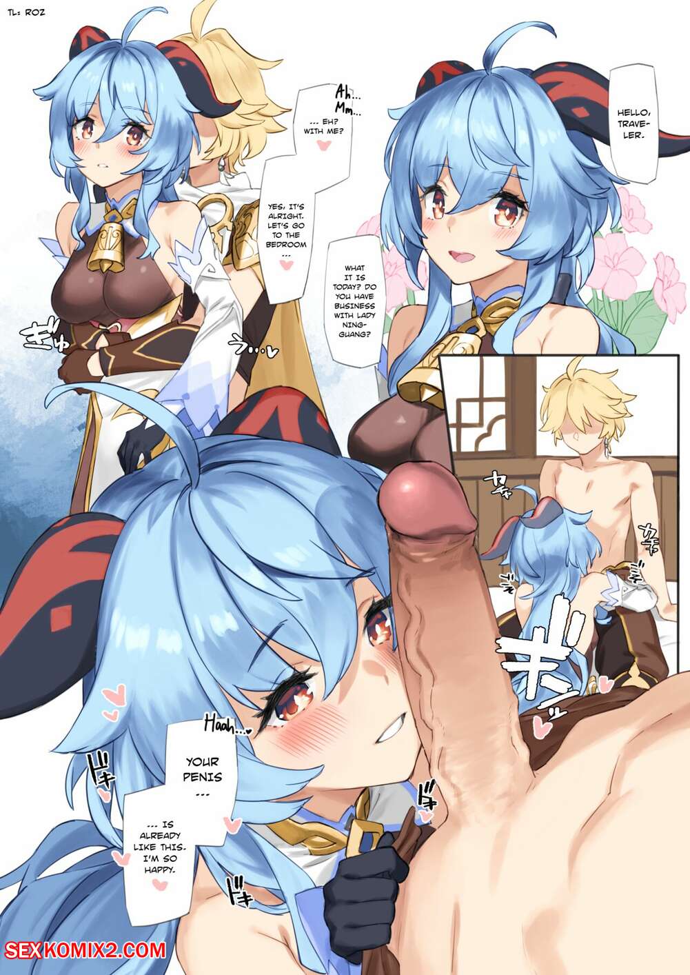 Porn comic Kanu chan ni Amaeru o Manga Fawning on Ganyu. Genshin Impact
