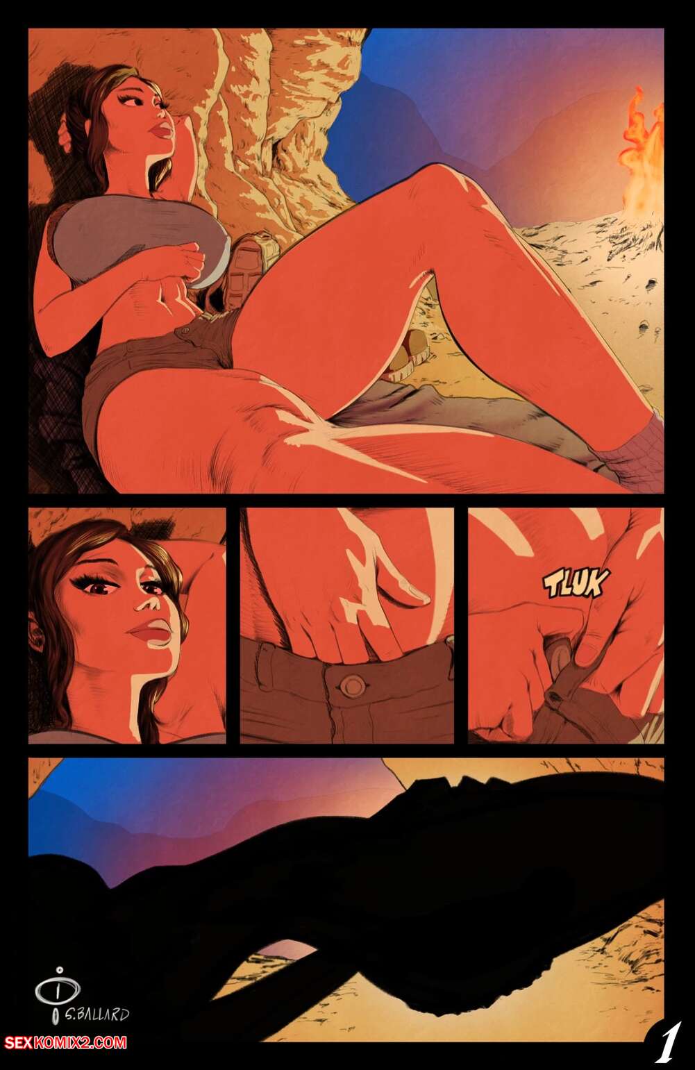 Porn comic Lara Croft. Tomb Raiding is Stressful. shane ballard