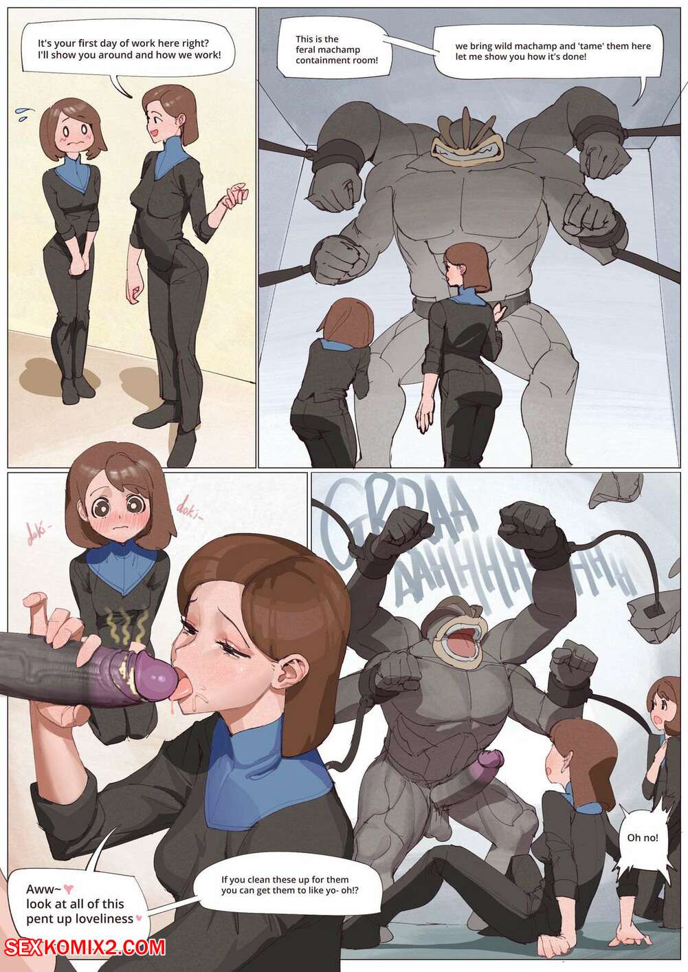 Porn comic Machamp Delivery Lady. wjs07
