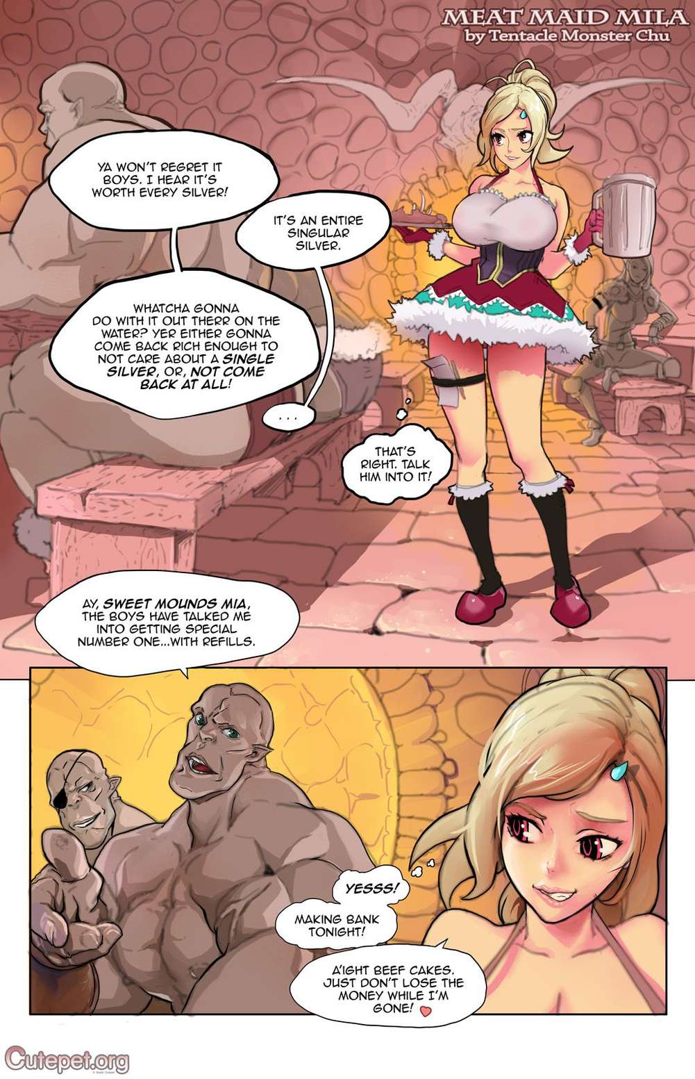 Porn comic Meat Maid Mila. Part 1.