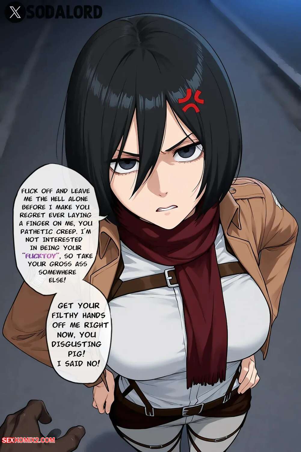 Porn comic Mikasa Get Blacked. Sodalord